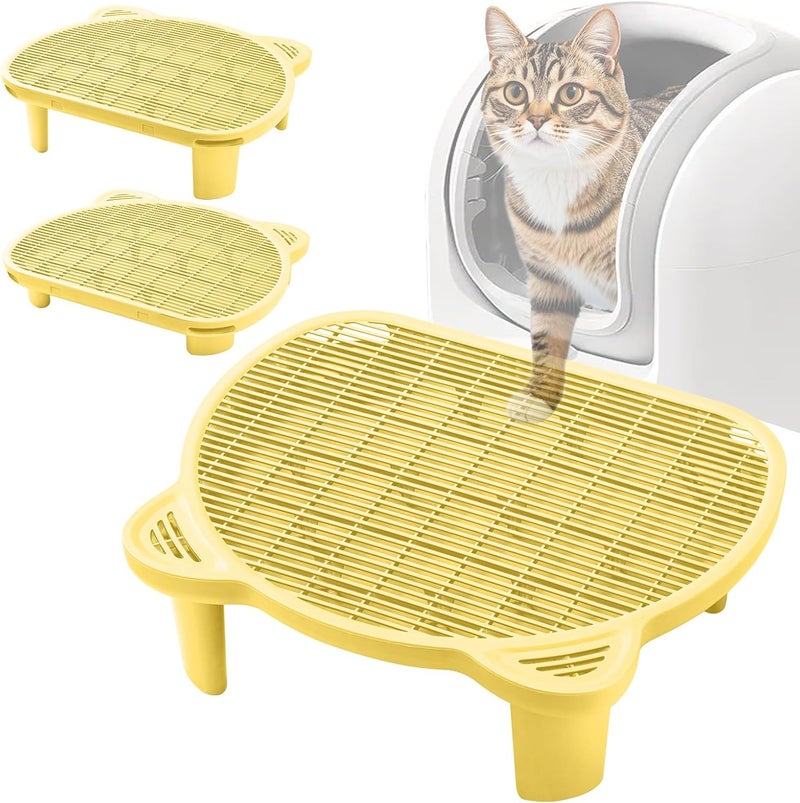 Bata Litter Catching Step for Cat Litter Box, Litter Trap Stool for Automatic Litter Box Self Cleaning, Litter Collection Stairs, Litter Catcher Ramp for Old Geriatric Senior Cat or Kitten - Image 1